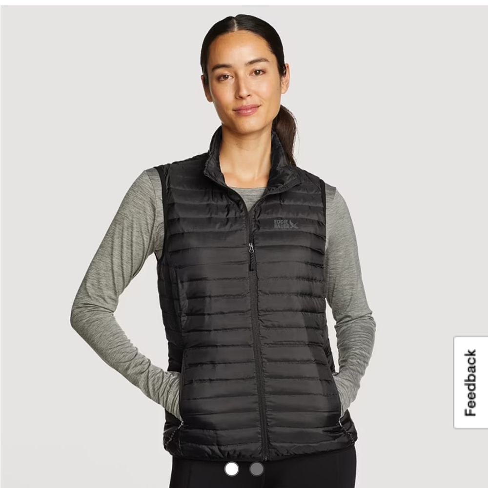 Eddie Bauer Black Puffer Vest NWT